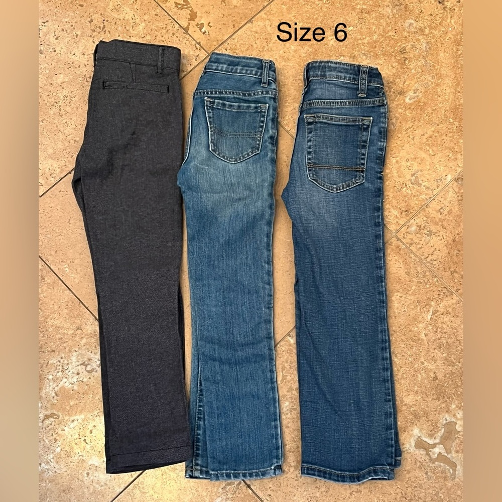 Boys pants (2 jeans, 1 dress pants)